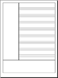 Cornell Note-Taking Music Notation Paper Preview